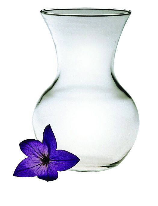 RECYCLED GLASS URN VASE SMALL, CLEAR, 7¼", CS(12) Fleurexpert